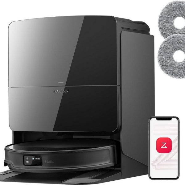 ROBOROCK Saugroboter Saros 10R (Upgrade von S8 MaxV Ultra)22000 Pa mit Wischfunktion 7,98cm Ultra-Slim Design,StarSight System 2.0, Zero-Tangle System