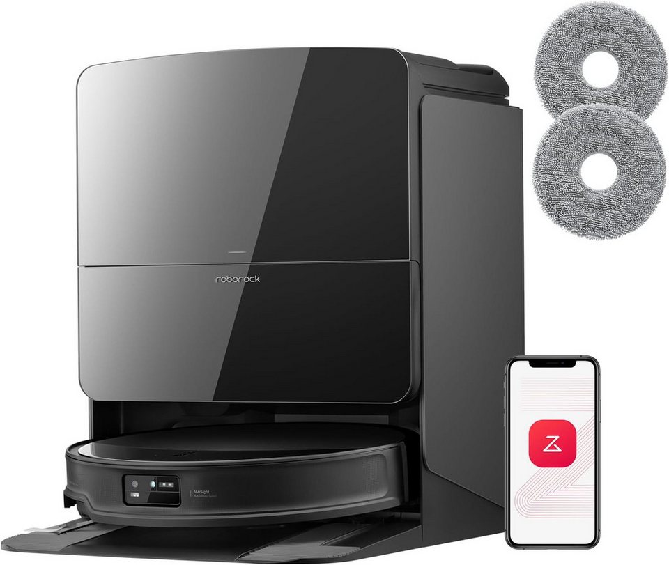 ROBOROCK Saugroboter Saros 10R (Upgrade von S8 MaxV Ultra)22000 Pa mit Wischfunktion 7,98cm Ultra-Slim Design,StarSight System 2.0, Zero-Tangle System