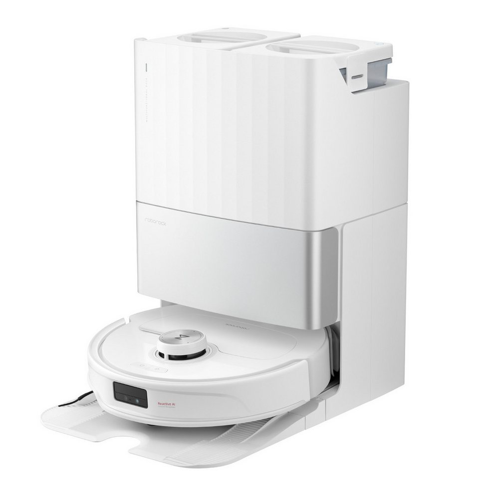 ROBOROCK Saugroboter Qrevo Master 10000pa Saugkraft, All-in-One-Dock AI Hindernisvermeidung, automatische Entleerung