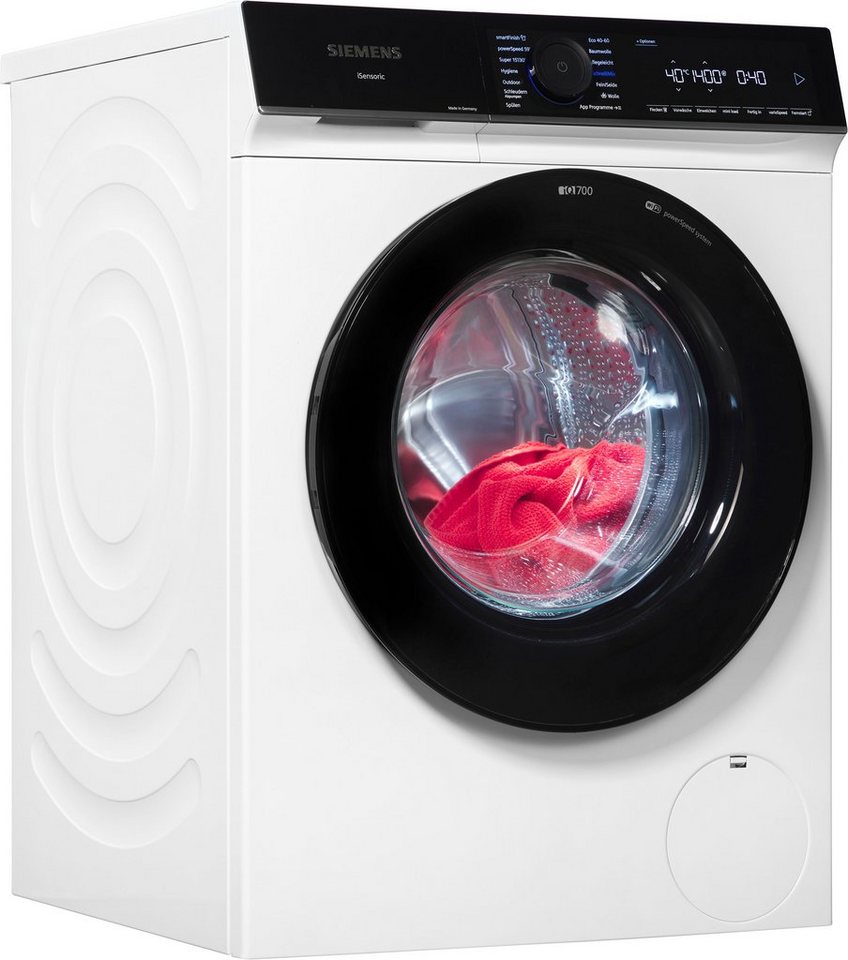 SIEMENS Waschmaschine iQ700 WG44B20Z0 Made in Germany, Knitter-Programm smartFinish, Antiflecken-System
