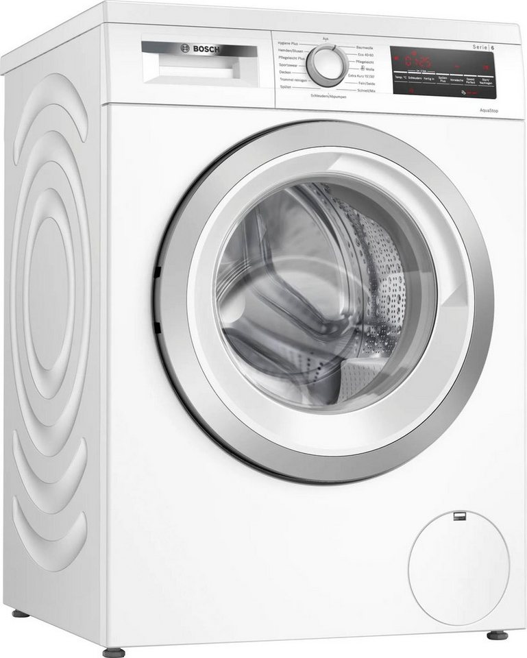 BOSCH Waschmaschine Serie 6 WUU28T70 unterbaufähig, Speed Perfect, Hygiene Plus, großes LED-Display