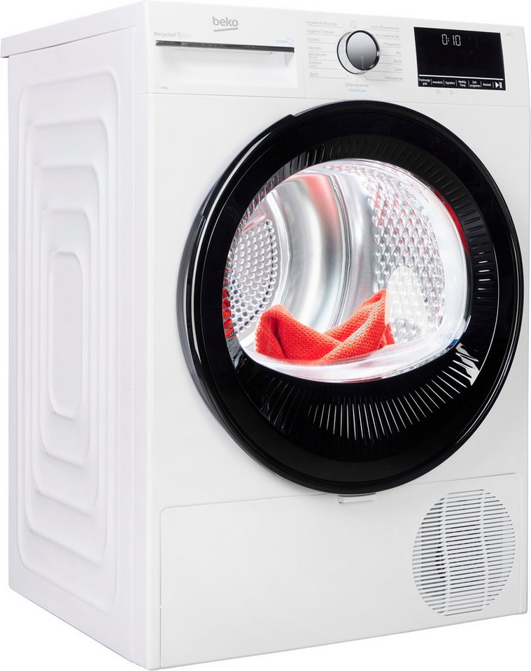 BEKO Wärmepumpentrockner B3TO82C9W Multifunktionsdisplay