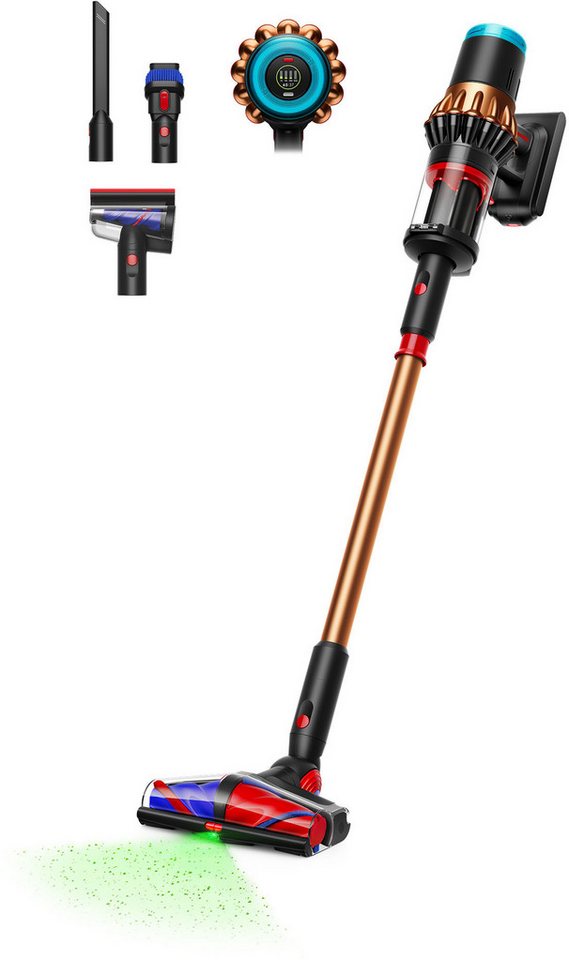 DYSON Akku-Hand-und Stielstaubsauger V16 (DS60) Piston Animal, 900W, bis zu 70 Minuten Laufzeit Haarentwirrungstechnologie