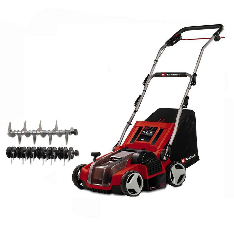 EINHELL Akkurasenmäher Akku-Vertikutierer-Lüfter GE-SA 36/35 Li-Solo 36V (2 x 18V) Brushless