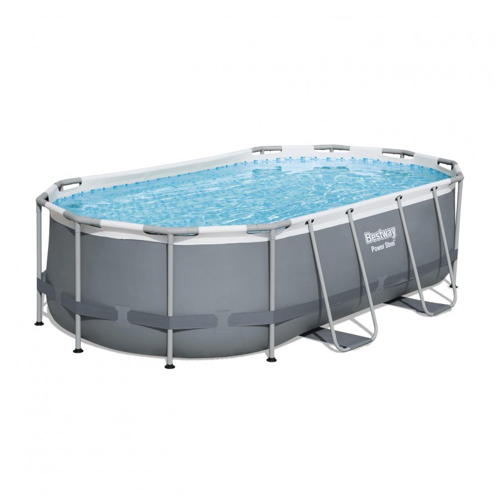 BESTWAY Pool Bestway Power Steel Frame Pool Komplettset 427 x 250 x 100 cm