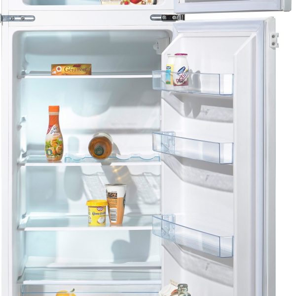 Amica Einbaukühlgefrierkombination EKGC16166, 144 cm hoch, 54,5 cm breit, Sicherheitsglas