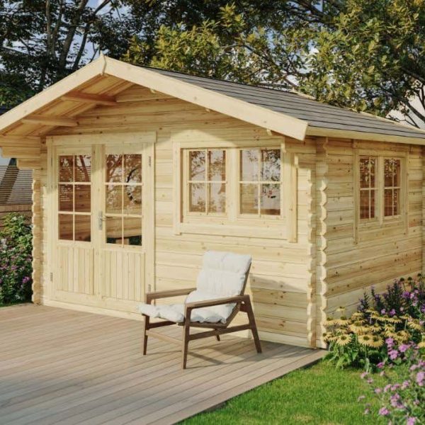 Alpholz Gartenhaus Gartenhaus Gabriel-34 400 x 300 cm, BxT: 428,00x367,00 cm