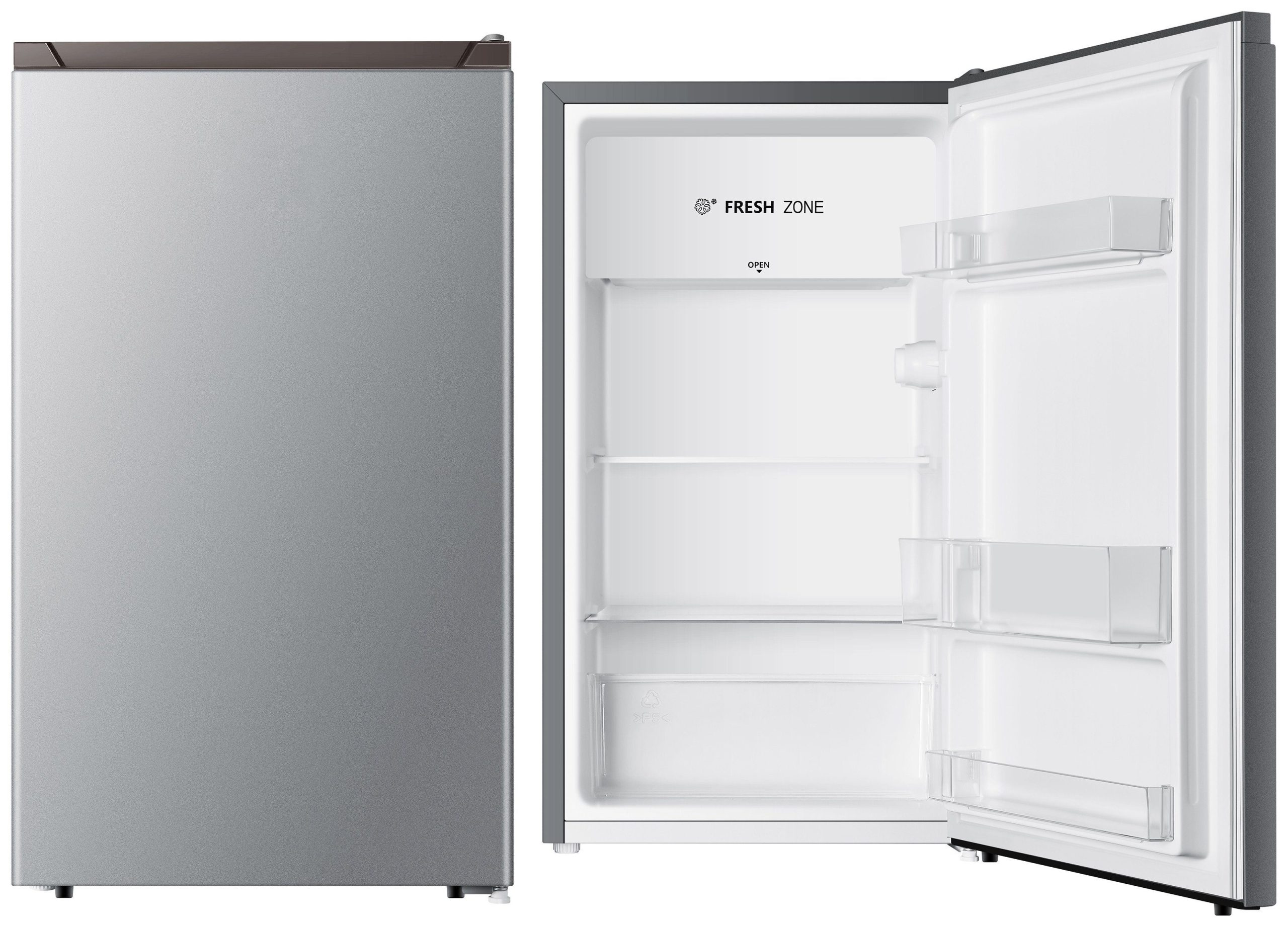 PKM Kühlschrank KS93 SI, 84,2 cm hoch, 47,5 cm breit, Fresh Zone Temperatur - -6°C - 0°C für frische Fleischprodukte