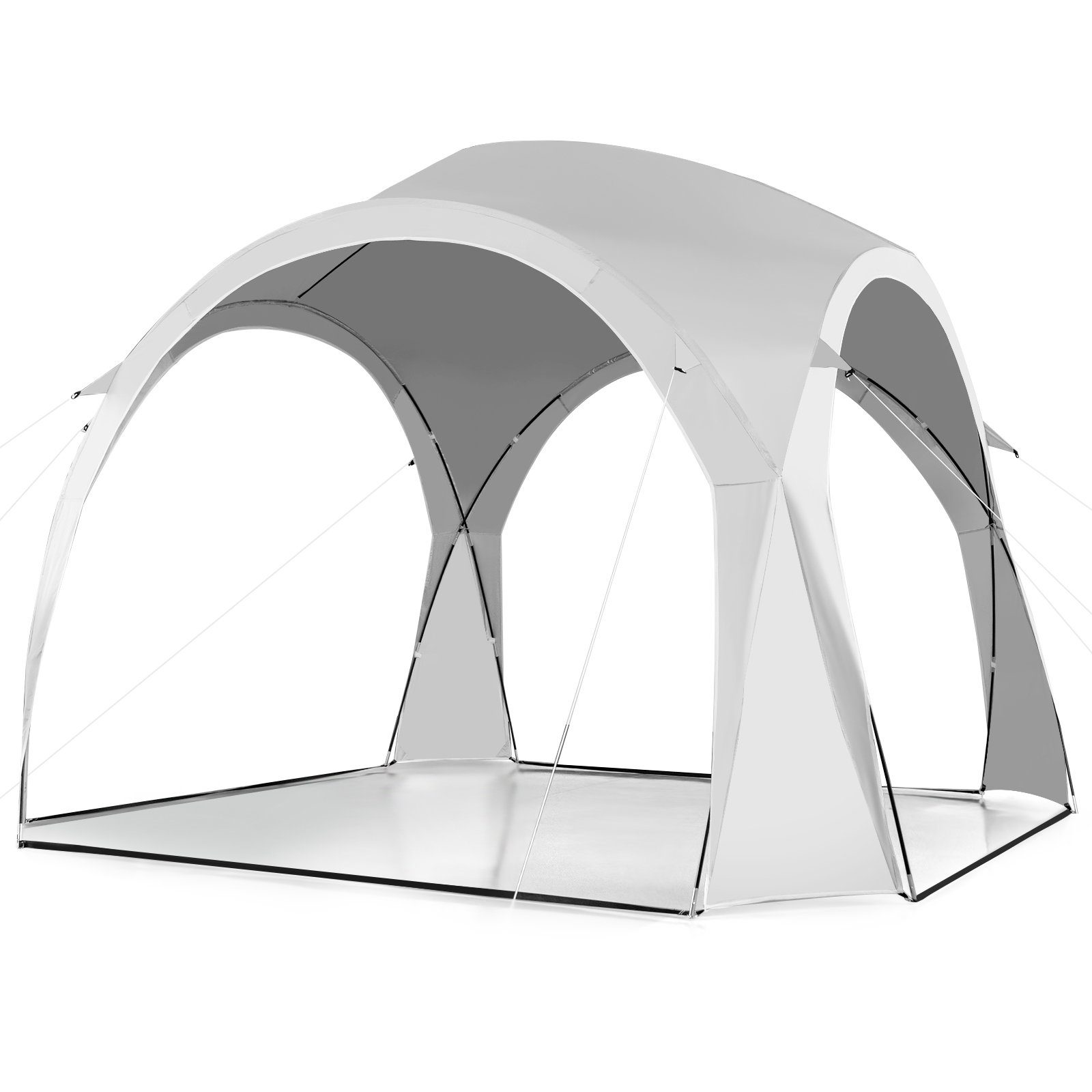 COSTWAY Partyzelt, UPF50+ Sonnenschutz, für 6-8 Personen, 327x327x270cm