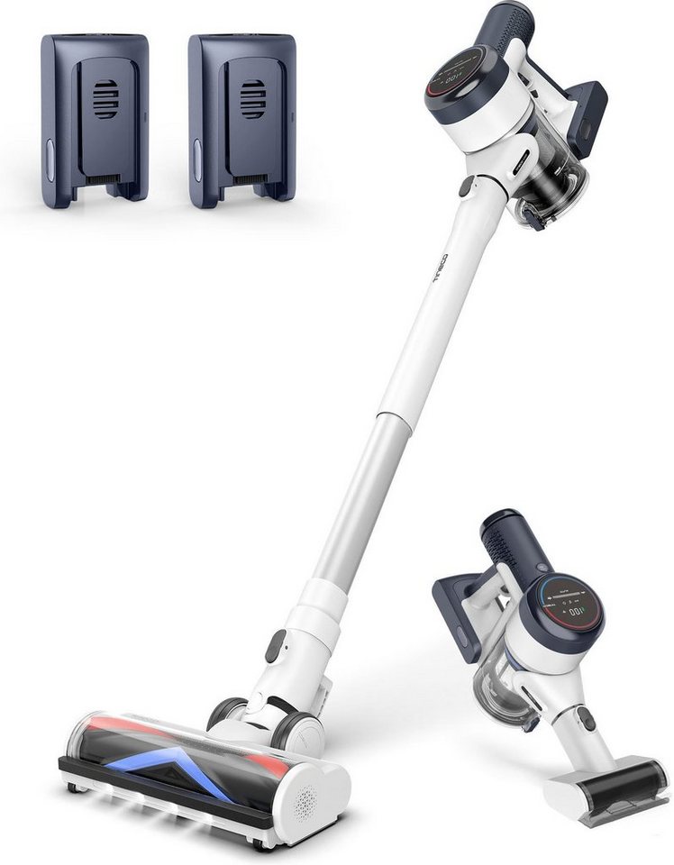 TINECO Akku-Hand-und Stielstaubsauger Pure One S15 Flex EX Akku-Stielstaubsauger, freistehende Ladestation mit Ersatz Akku bis zu 80 Min Laufzeit, Anpassung der Saugleistung
