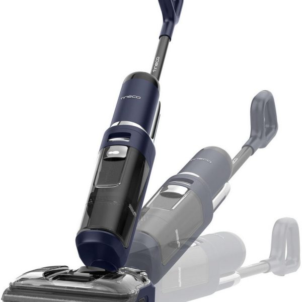 TINECO Nass-Trocken-Sauger Floor One S7 Stretch, 85° Grad Heißluft-Trocknung, 180° Grad Neigung 230 W, beutellos, 50 Min Akku, automatische Anpassung der Saugleistung, Tierhaarfilter