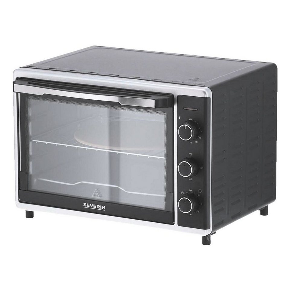 Severin 2-in-1-Toaster TO 2058, für Pizza, Pommes, Braten, Kuchen, Braten, 1800 W, Back- / Toastofen 42 Liter, 0-230 °C, 1800 Watt