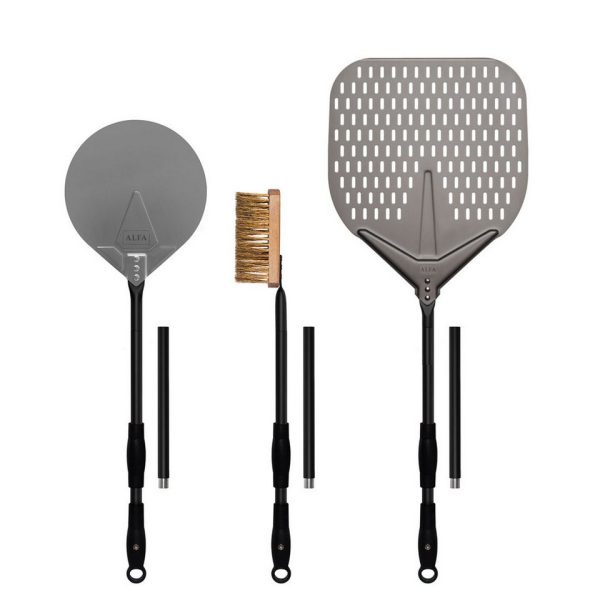 Alfa Forni Pizzaofen Alfa Forni Pizza Schaufel Set Large Ø 35 cm Schaufel + Wender +