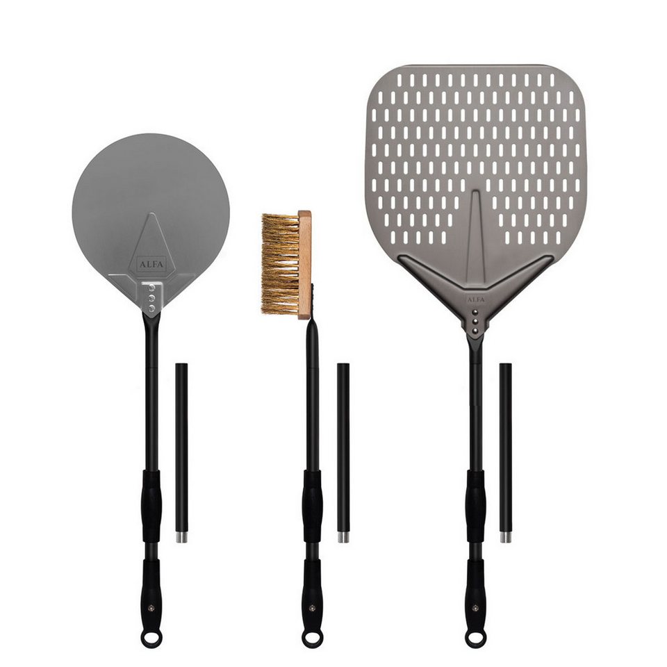 Alfa Forni Pizzaofen Alfa Forni Pizza Schaufel Set Large Ø 35 cm Schaufel + Wender +
