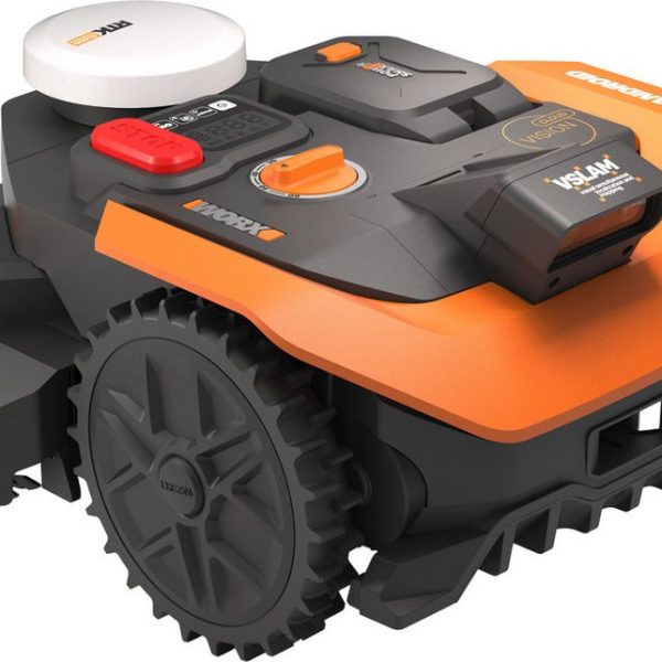 Worx Rasenmähroboter Landroid Vision Cloud WR308E 2WD ohne Begrenzungskabel, Auto-Mapping, bis 800 m² Rasenfläche, (KI-Hinderniserkennung, VSLAM+ RTK Cloud Navigation, Cut-to-Zero), App-Steuerung