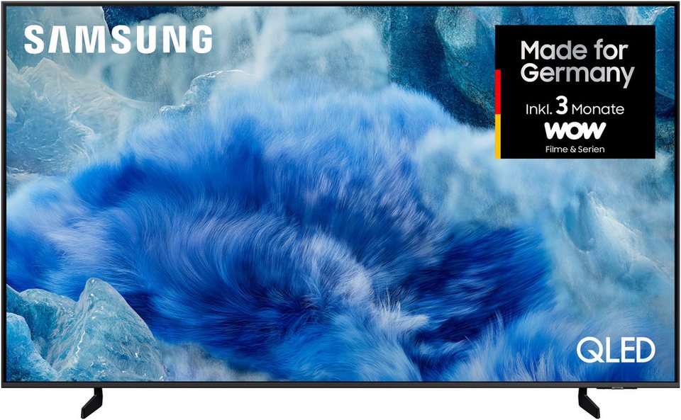 Samsung GQ65Q8FAAU QLED-Fernseher (163 cm/65 Zoll, 4K Ultra HD, Smart-TV, Quantum HDR+, Knox Security, Art Store, 3D Sound, Gaming Hub, AI TV)
